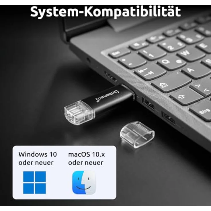 Intenso Twist Line 16 GB USB-Stick, USB-A 3.2, anthrazit – Bild 6