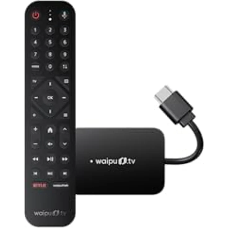 waipu.tv waipu.tv Stick (2. Generation) | 4K HDR Streaming mit Dolby Atmos, Fernbedienung mit Beleuchtung, 3 Monate Zugang zu 300 TV-Sendern & 40.000 Filmen und Serien – Bild 1