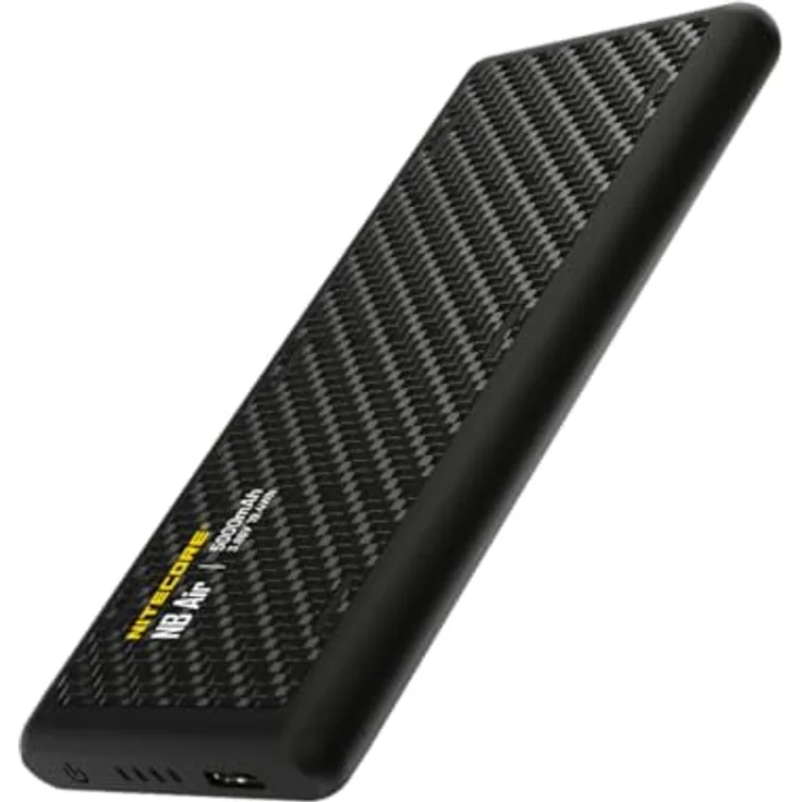Nitecore Powerbank NB Air - 5000mAh, 86 g, IPX7, Carbon-Gehäuse