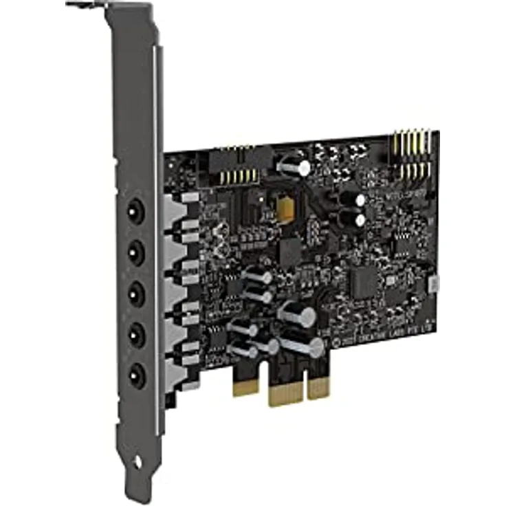 CREATIVE Sound Blaster Audigy Fx V2 Aufrüstbare hochauflösende interne PCI-e-Soundkarte mit diskretem 5.1-Sound und virtuellem Surround, Scout Mode, SmartComms Kit für PC
