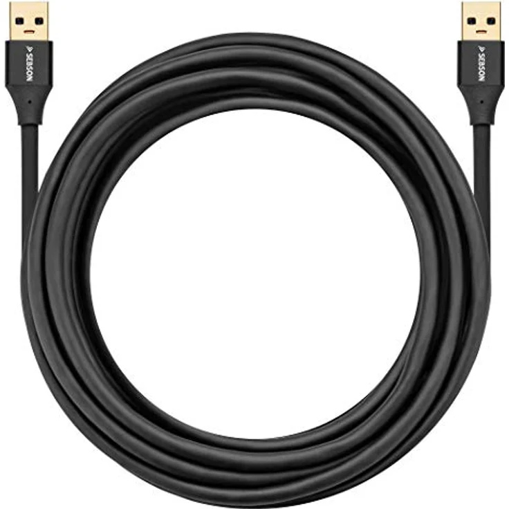 SEBSON USB Kabel 3m - Typ A auf A - USB 3.0 Datenkabel 5 Gbit/s Datenübertragung, Verbindungskabel für PC, Laptop, Drucker, Festplatten UVM. – Bild 3