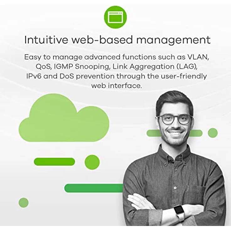 ZyXEL Smart Switch 8x GbE GS1900-8HP V3 L2 PoE 70Watt – Bild 5