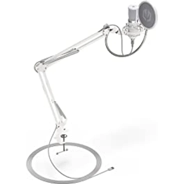 ENDORFY Solum Streaming Onyx White, Hochwertiges weißes USB-Computermikrofon, Verstellbarer Arm, inklusive Pop-Filter, EY1B005 – Bild 3