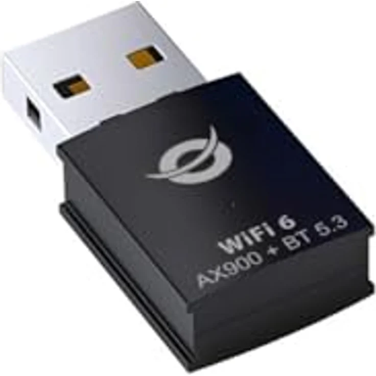 Conceptronic ABBY26B WiFi 6 AX900, Dualband Wireless USB Bluetooth Adapter, 900 Mbit/s, Schwarz – Bild 5