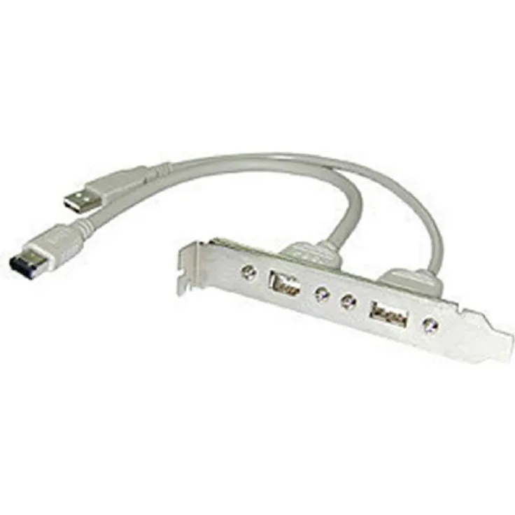 Lindy USB / FireWire Slotblechadapter