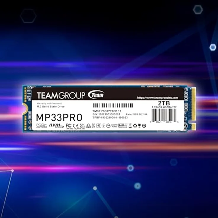 Team Group MP33 PRO M.2 2000 GB PCI Express 3.0 NVMe (TM8FPD002T0C101) – Bild 5