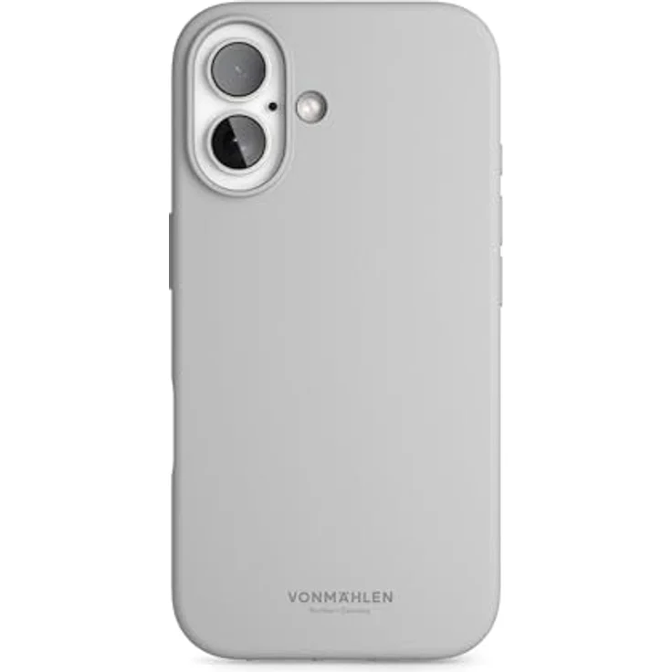 Vonmählen Soft Silicone Case Cover für Apple iPhone 16, Hellgrau, Versandkostenfrei – Bild 1