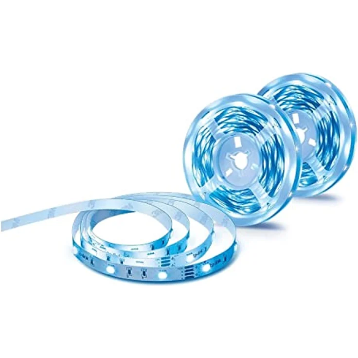TP-Link Tapo L900-10 LED Strip 2*5 M (nur ein Stromadapter enthalten), Wifi LED Streifen, 16 Mio. Farben, dimmbar, Tapo APP Steuerung, kompatibel mit Alexa & Google, kein Hub notwendig, energiesparend – Bild 1