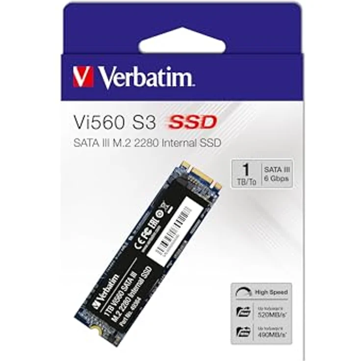 Verbatim Vi560 S3 - Solid-State-Disk - 1 TB - intern - M.2 2280 - SATA 6Gb/s – Bild 5