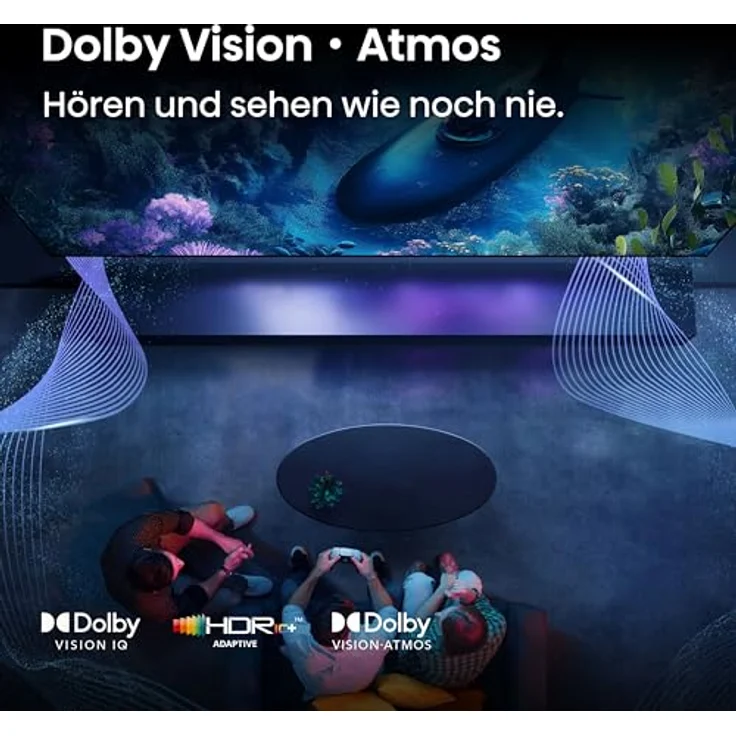 Hisense 100E7Q Pro 100" UHD QLED TV, 144Hz, Dolby Atmos, AI-Upscaling, Gaming-Modus, VIDAA Smart-TV – Bild 6