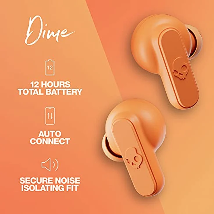 Skullcandy DIME True Wireless In-Ear-Kopfhörer, orange – Bild 3