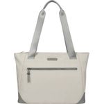 Targus Ávila Tote TBA00113GL, Notebook Tasche für maximal 40,6 cm (16 Zoll), wasserabweisend mit veganen Lederakzenten und mehreren Fächern, Eiche