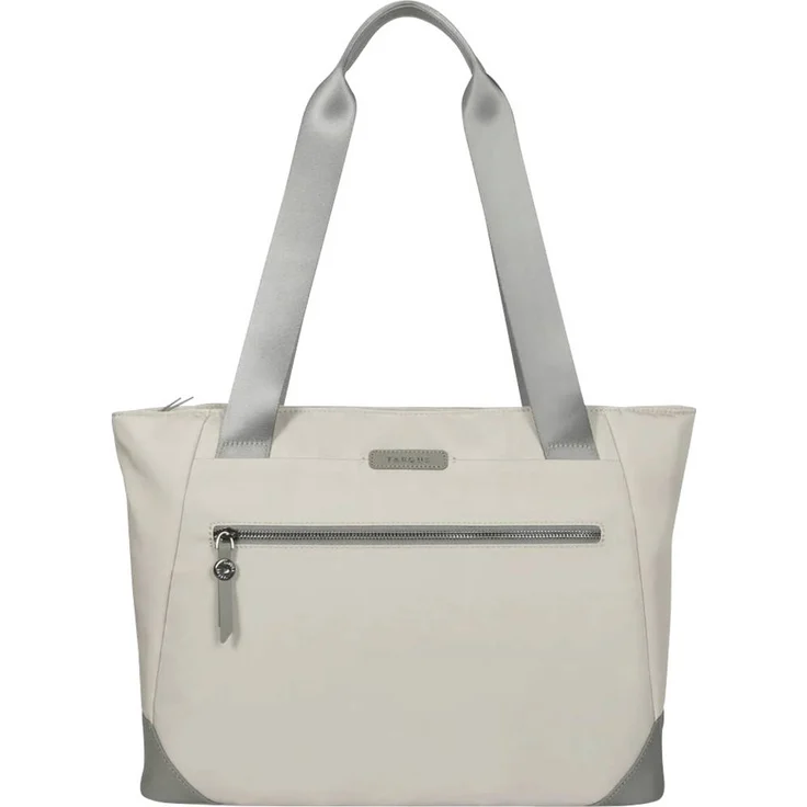 Targus Ávila Tote TBA00113GL, Notebook Tasche für maximal 40,6 cm (16 Zoll), wasserabweisend mit veganen Lederakzenten und mehreren Fächern, Eiche