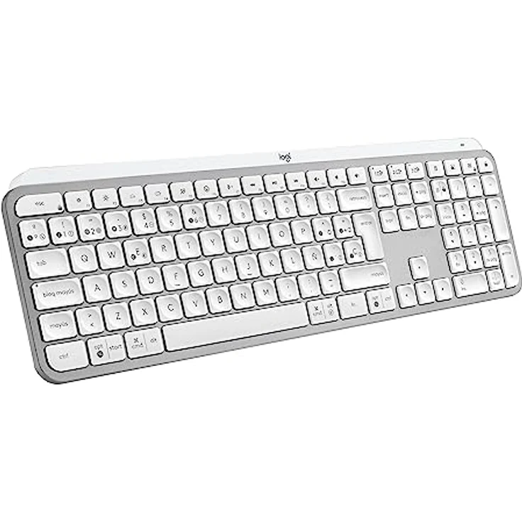 Logitech MX Keys S - Hellgrau, Spanisches QWERTY-Layout – Bild 1