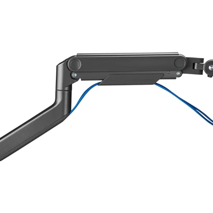 Digitus Single Monitorhalterung, Tischhalterung für 49" Monitore bis 20 kg, Schwarz, vollbeweglich mit VESA Quick-Release und Kabelmanagement – Bild 9