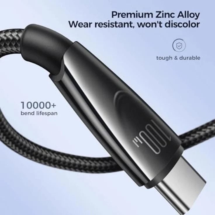 Joyroom Pioneer Series SA31-AC6, 100 W USB-A/USB-C-Kabel, 1,2 m, schwarz, schnelles Laden und hohe Langlebigkeit – Bild 2