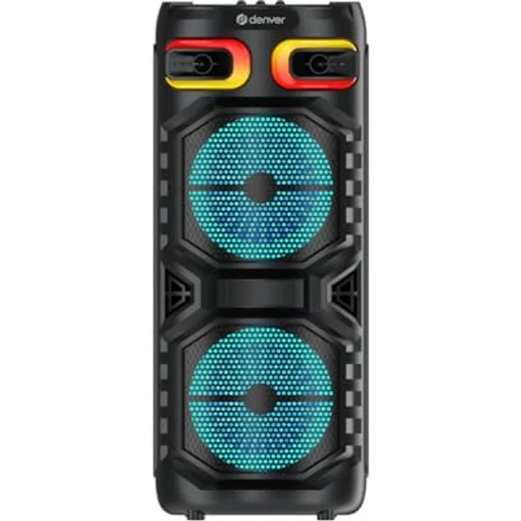Denver BPS-355, Bluetooth Partylautsprecher mit LED-Licht, Schwarz – Bild 2