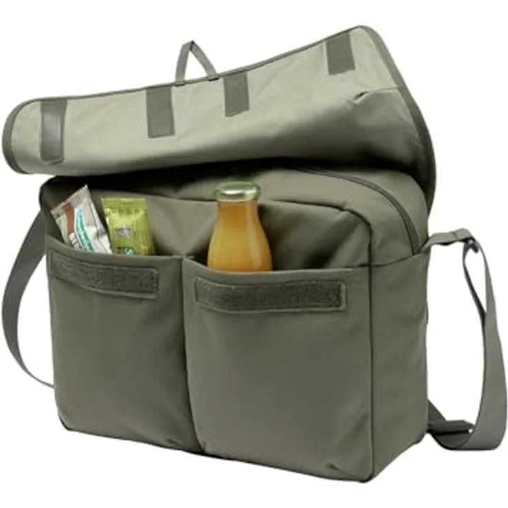 Vaude Coreway Messenger, Laptop-Tasche mit 38 cm Fach, khaki, 100% PET – Bild 4