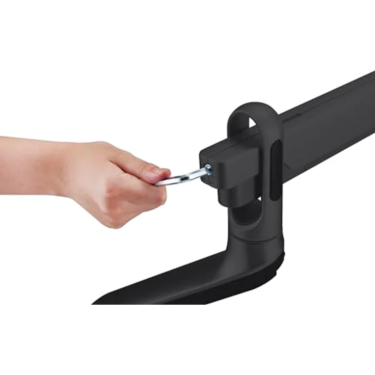 My Wall HL22-2L Vollbeweglicher Tischhalter mit Gasdruckfeder für Flachbildschirme, Monitor Halterung, 2 USB-Anschlüsse, Kabelmanagement, Monitor Arm, 17" bis 32", belastbar 2-9 kg, silber – Bild 4