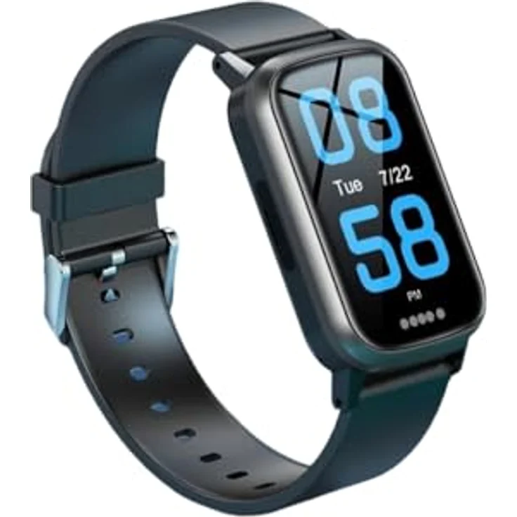 NikuTRAX GPS-Smartwatch NC92S mit Sturzerkennung, Vitalfunktionen und 1,47 Zoll HD-Touchscreen, schwarz – Bild 1