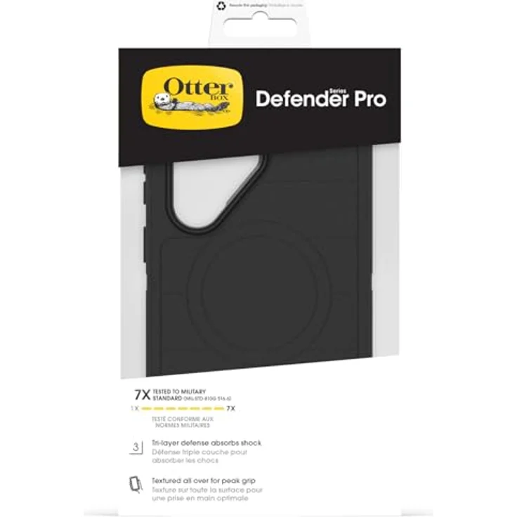 OtterBox Defender Series Pro Hülle für Samsung Galaxy S26 Ultra, stoßfest, sturzsicher, 7X Militärstandard getestet, Schwarz – Bild 1