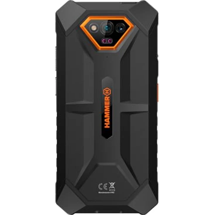Hammer Iron V ohne Vertrag robust, wasserdicht, Dual-SIM, leistungsstarker 6320-mAh-Akku, 50-Mpx-Kamera mit Nachtsicht-Sensor Orange - Preisvergleich – Bild 3
