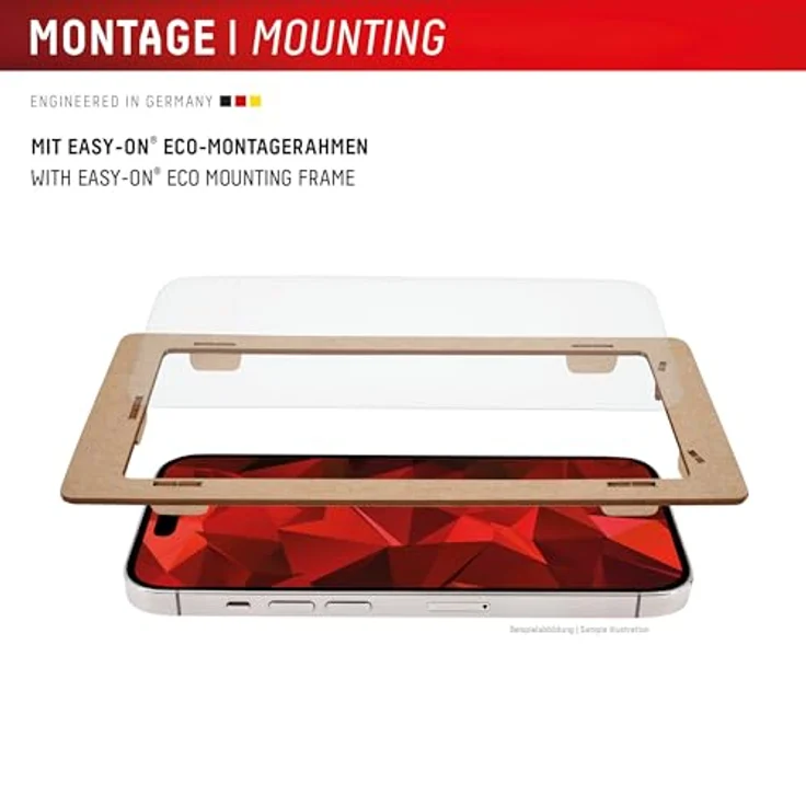 Displex Schutzglas 2D/Clear (10H) für Samsung Galaxy A36, Kratzer-resistente Displayschutzfolie mit Eco-Montagerahmen, Tempered Glas, hüllenfreundlich – Bild 3