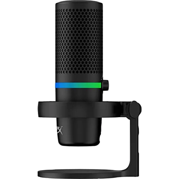 HyperX DuoCast - RGB USB Kondensatormikrofon für PC, PS5, PS4, Mac, Low-Profile-Shock Mount, Cardioid, Omnidirektional, Pop-Filter, Gain-Control, Gaming, Streaming, Podcasts, Twitch, YouTube, Discord – Bild 3