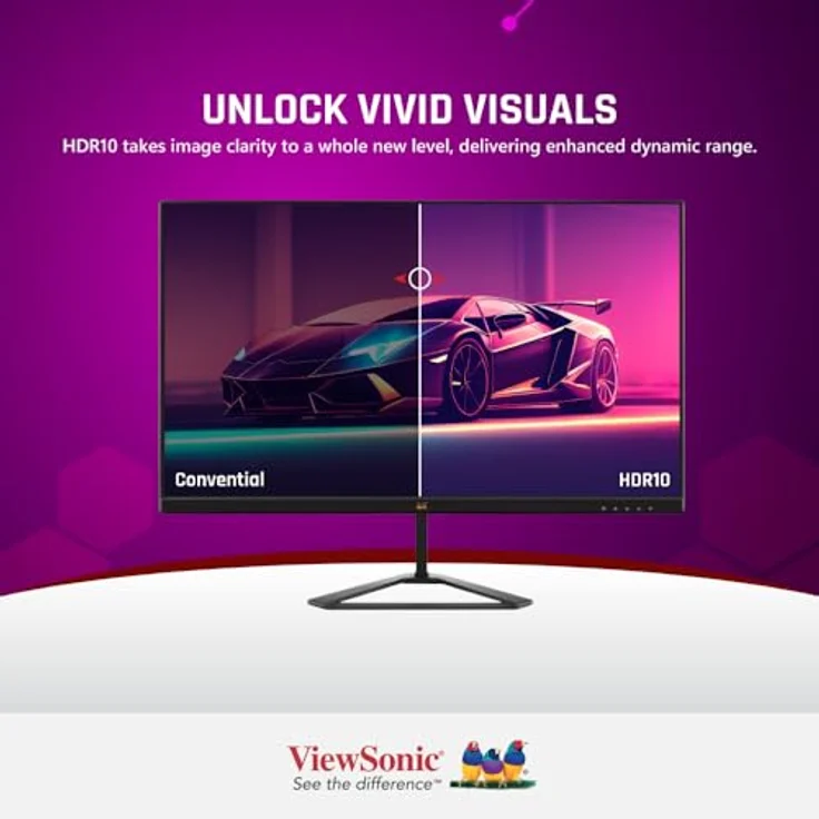 ViewSonic VX2779-HD-PRO 27Zoll 180Hz Gaming Monitor, SuperClear IPS-Panel, 180Hz Bildwiederholungsrate, HDR10 – Bild 5