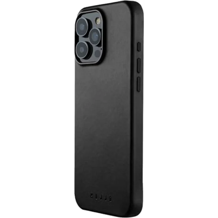Mujjo Leather Case iPhone 16 Pro Max Schwarz - Hochwertige Lederhülle mit MagSafe-Unterstützung – Bild 1