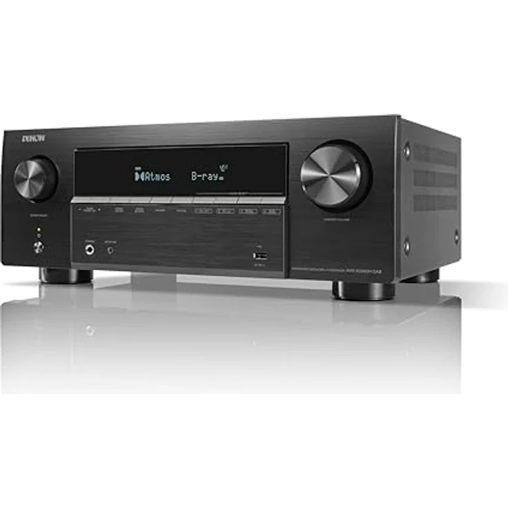 Denon AVR-X2900H DAB, 4K/8K 7.2-Kanal-AV-Receiver mit 95 Watt, Dolby Atmos und HEOS™-Technologie – Bild 2