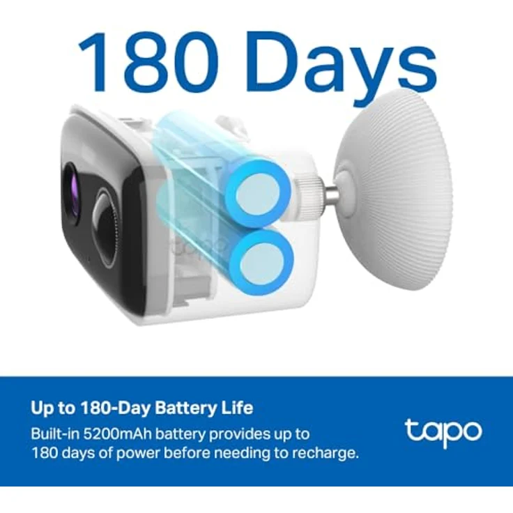 TPL Tapo C400, batteriebetriebene Outdoor Überwachungskamera mit 1080p Auflösung, IP65 wasserdicht, mehrfarbig – Bild 5