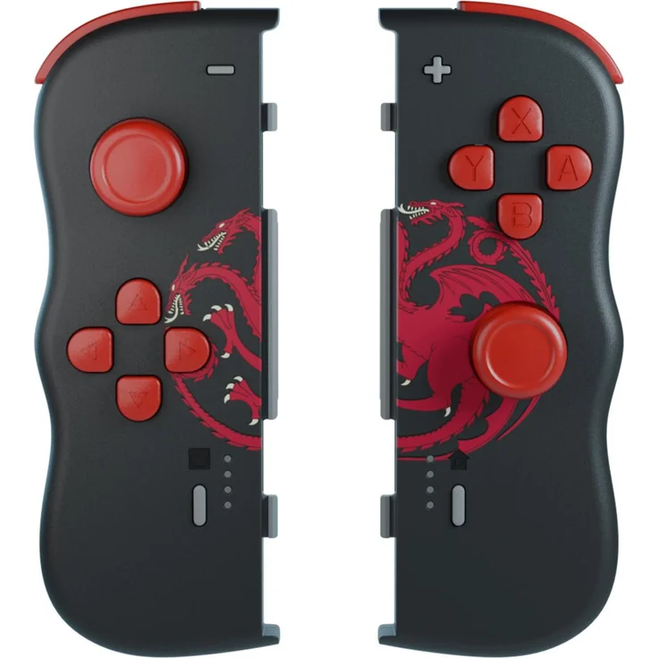 Lexip PIXMINDS X GAME OF THRONES Twinpads Controller, kabelgebunden und Bluetooth, ergonomisches Design, Schwarz