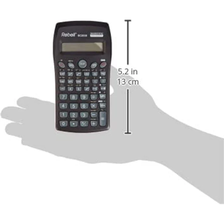 Rebell SC2030 Tasche Wissenschaftlicher Taschenrechner schwarz Taschenrechner – Taschenrechner (Tasche, wissenschaftlicher Taschenrechner, 10 Zahlen, 1 Zeilen, Akku-Batterie, Schwarz) – Bild 4
