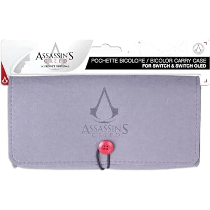 Freaks And Geeks Assassin's Creed, Filztasche für Nintendo Switch, Stauraum für Konsole, Joy-Cons, Griff und 5 Spiele, 27x13x2.5 cm – Bild 1