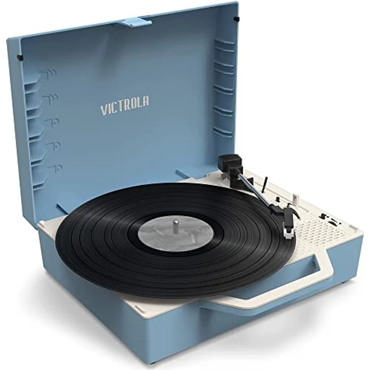 Victrola Re-Spin Blue: Der Vintage-Plattenspieler mit einem modernen Touch – Bild 1