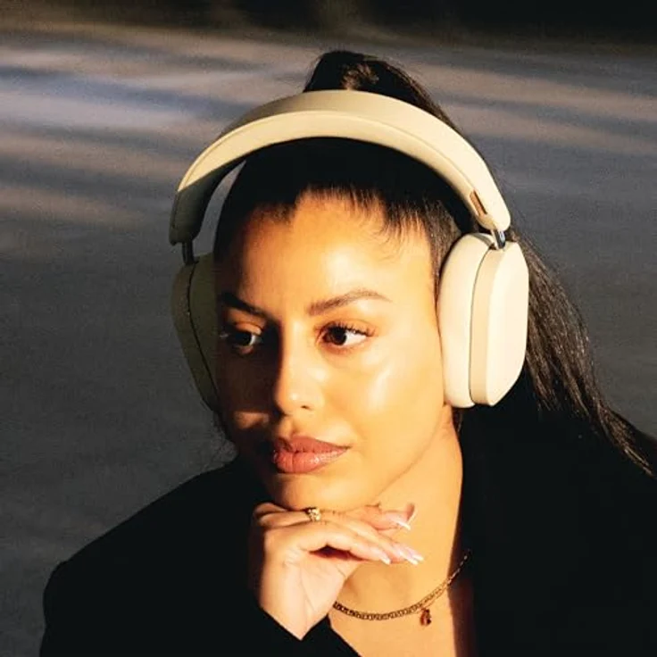 Defunc Mondo Over-Ear kabellose Kopfhörer mit optionalem Kabel, 45 Stunden aktive Spielzeit, Bluetooth, Dual-ENC-Mikrofone und Treiber, Greige – Bild 5