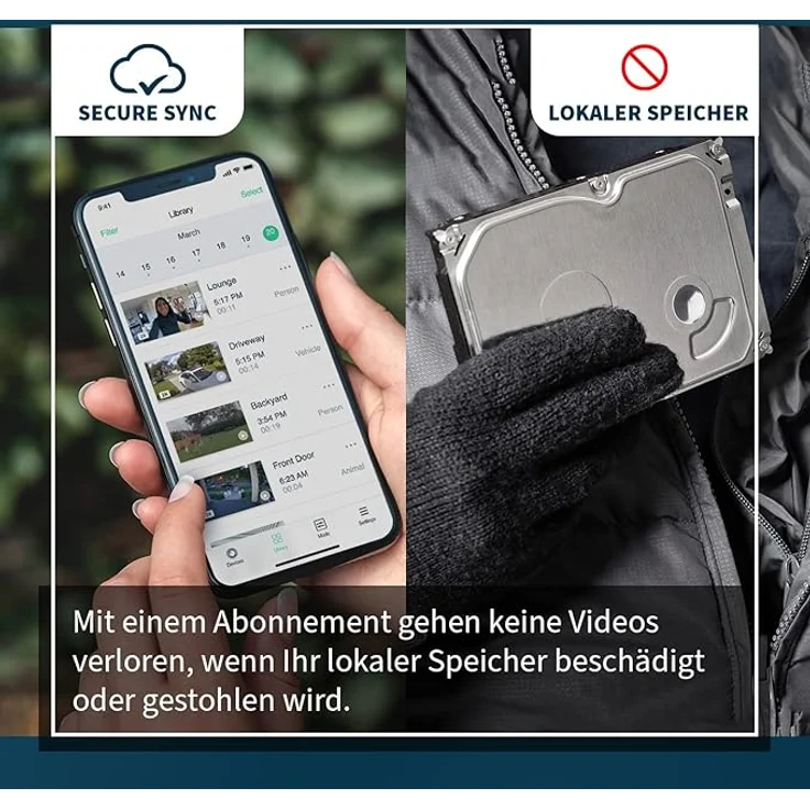 Arlo Pro3 Floodlight-Überwachungskamera | Smart Home, kabellos, 2K UHD, Außen, Farbnachtsicht, LED Flutlicht, 160° Blickwinkel, WLAN, 2-Wege-Audio, Bewegungsmelder, eingebaute Sirene, weiß – Bild 2