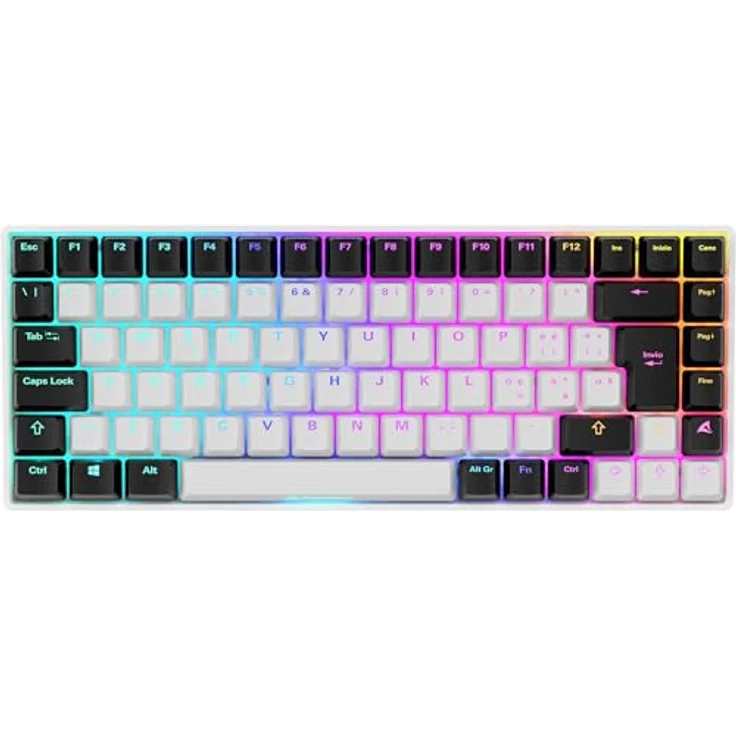 Sharkoon SKILLER SGK50 S3 - Mechanische Gaming-Tastatur RGB-LED - Weiß – Bild 2