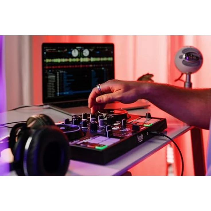 Hercules DJ Control Inpulse 200 MK3, DJ-Controller mit 90 mm Jogwheel, 4 Pad-Modi, USB-Audio-Interface, Serato DJ Lite, schwarz – Bild 2