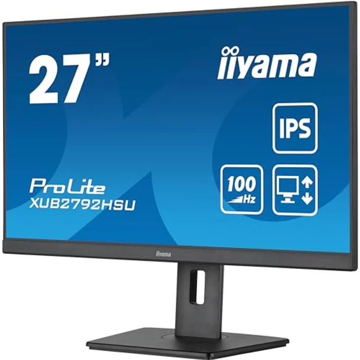 Computer Mouse iiyama ProLite XUB2792HSU-B6 27" IPS LED-Monitor Full-HD 100Hz HDMI DP USB3.2 Höhenverstellung Pivot FreeSync Schwarz – Bild 3