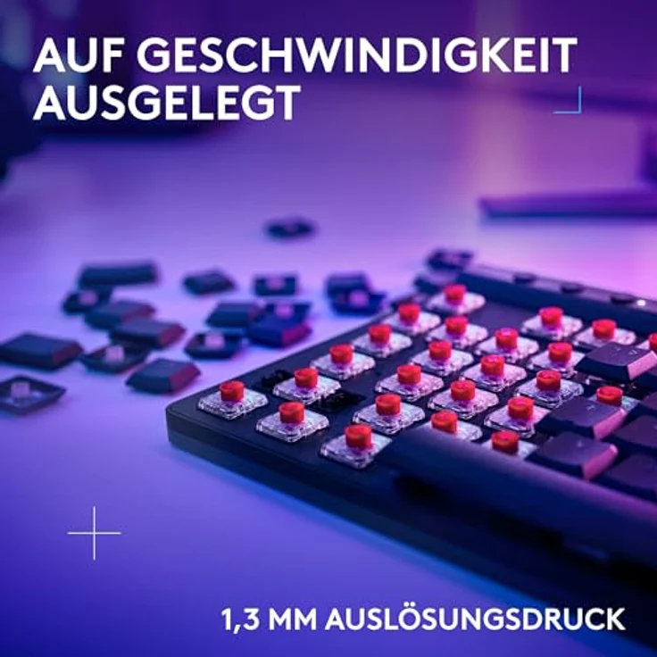 Logitech G515 LIGHTSPEED TKL Black (DE) Kabellose Tastatur in Mehrfarbig – Bild 3