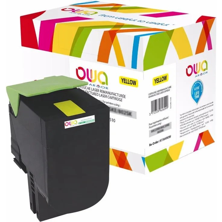 Armor OWA Toner, wiederaufbereitete Hochkapazitätspatrone, Gelb, kompatibel