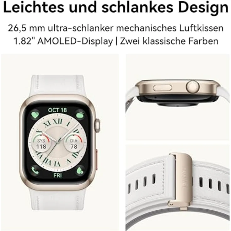 Huawei Watch D2 Smartwatch, 4,62 cm AMOLED, mit EKG, IP68, bis zu 5 Tage Akkulaufzeit – Bild 4