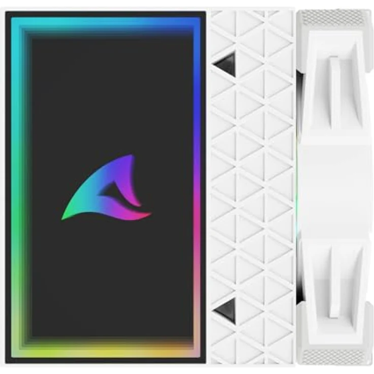 Sharkoon A60 RGB White, CPU Kühler mit 12 cm Lüfter, 159 mm, RGB-Beleuchtung, hoher Luftstrom – Bild 9