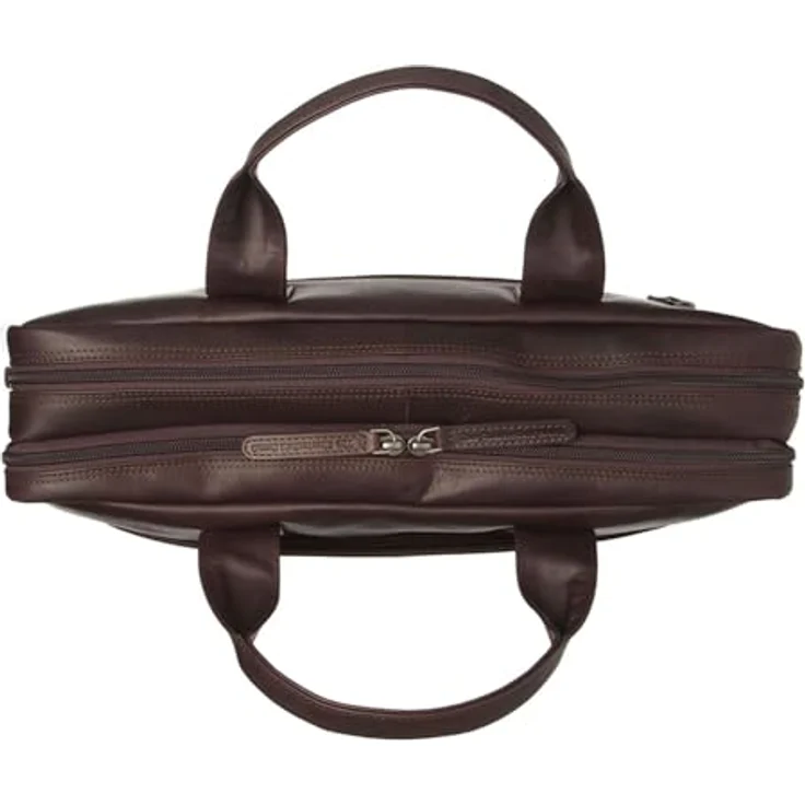 The Chesterfield Brand Frazer Laptopbag Brown, Businesstasche mit Schulterriemen, 38 x 28 x 9 cm – Bild 3