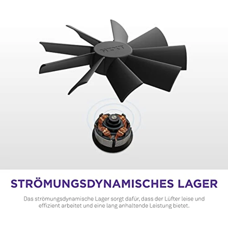 Nzxt F140 RGB Duo - 140mm doppelseitiger RGB-Lüfter - 20 einzeln adressierbare LED - ausgeglichener Airflow und statischer Druck - Fluiddynamisches Lager - Schwarz – Bild 5