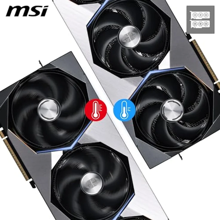 MSI GeForce RTX 5090 Suprim SOC 32GB GDDR7 Grafikkarte, PCI-Express 5.0, HDMI 2.1b, DisplayPort 2.1a – Bild 4