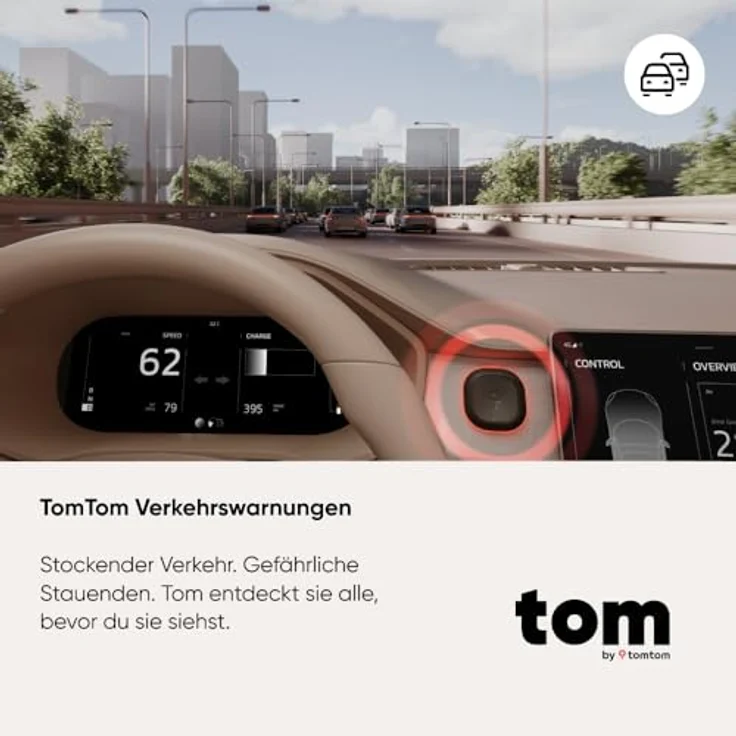 TomTom Verkehrs-Assistent Ganz Europa, GPS-Gerät mit Bluetooth, kompakt 48 x 48 x 14.7 mm – Bild 3