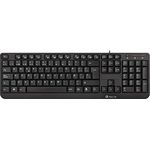 NGS FUNKYV3 USB-Tastatur mit 12 Multimedia-Tasten, 140cm-Kabel und Plug&Play-Funktion (Spanische QWERTY)